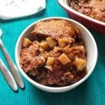 paleo peach cobbler image