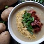 dairy free potato soup image