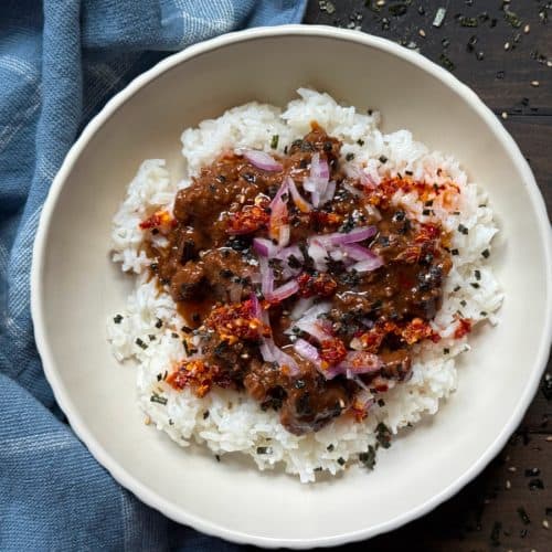 Mongolian Beef with Ground Beef
