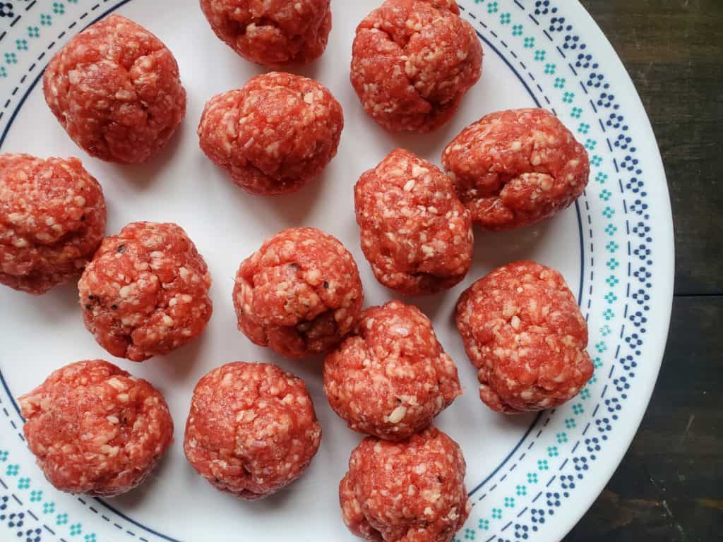 meatballs on a plate