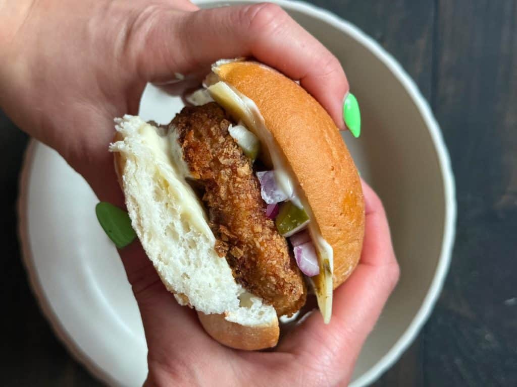 gluten free fried chicken sandwich