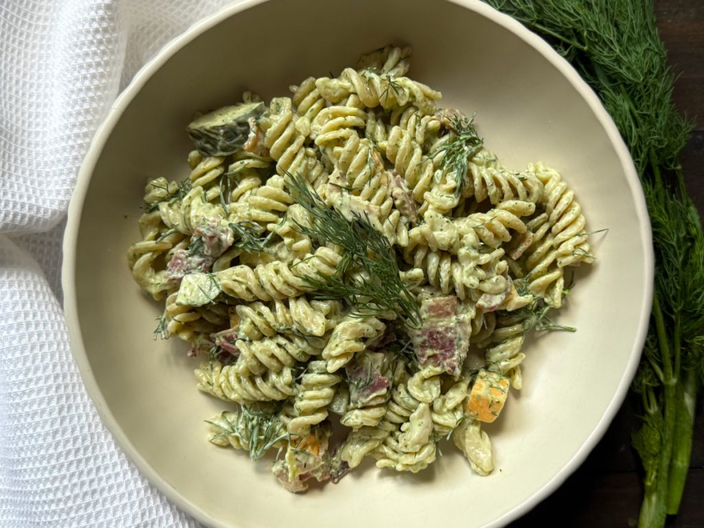 Dill Pickle Pasta Salad