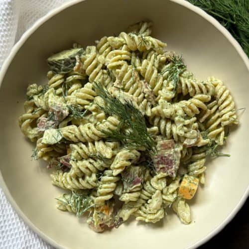 Dill Pickle Pasta Salad