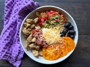 chicken fajita bowls