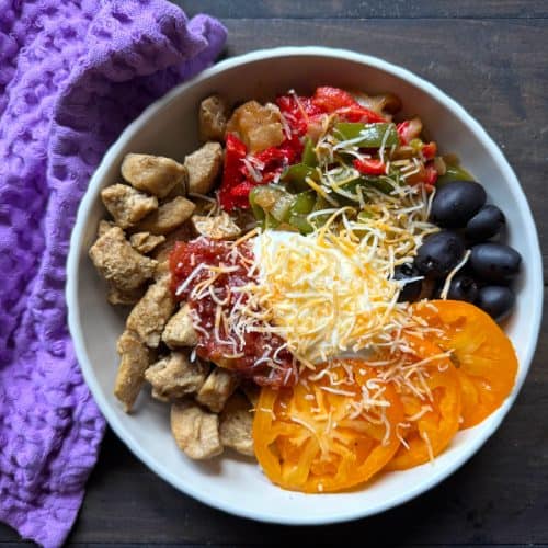 chicken fajita bowls