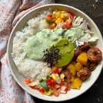 jerk shrimp pineapple bowls