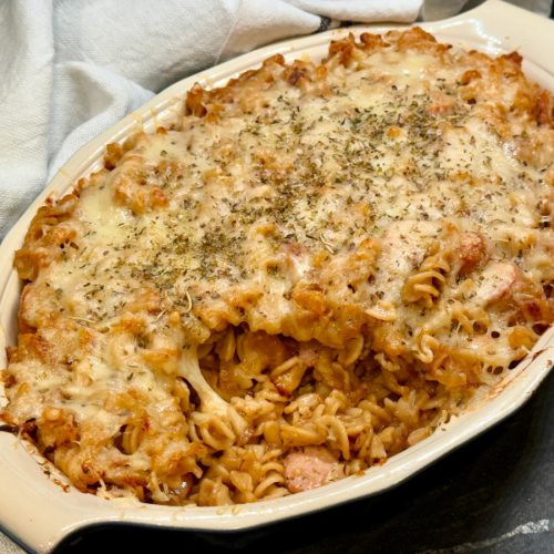french onion pasta bake